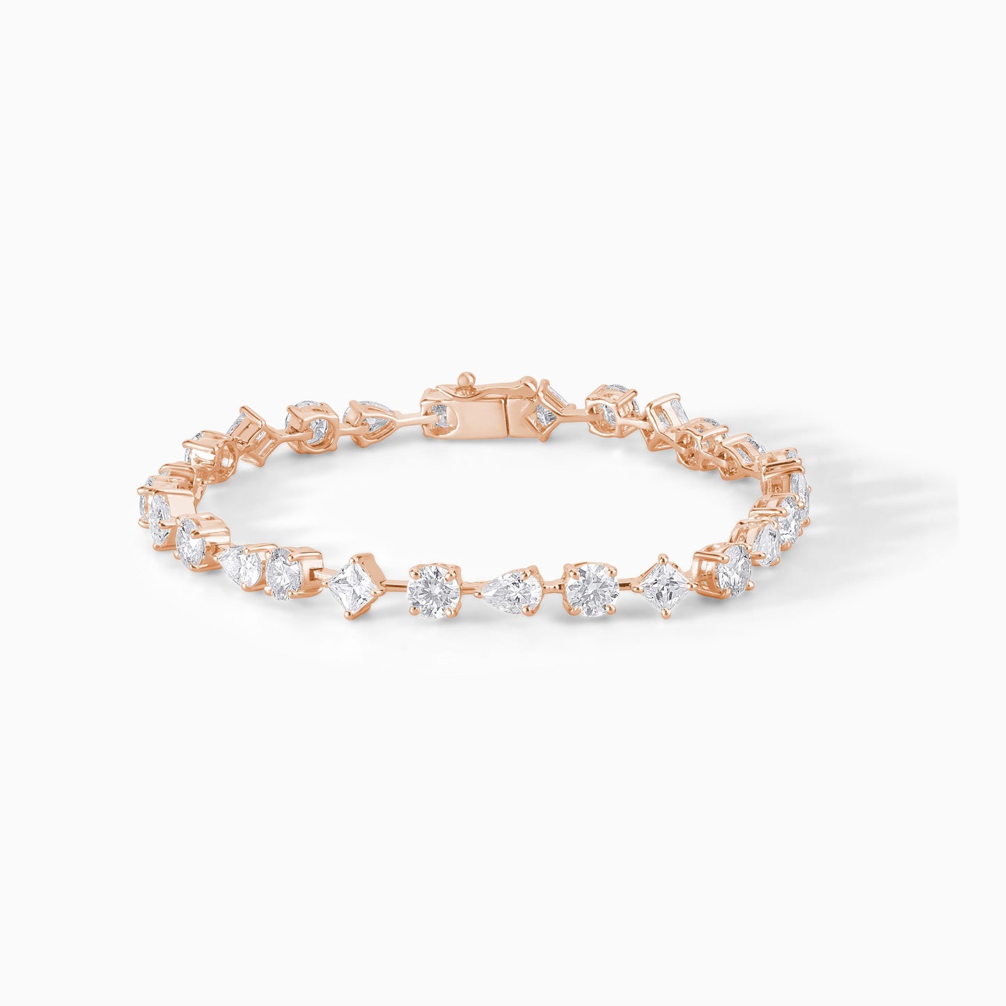 Platinum Tennis Bracelet Lab Grown Diamond Alternative Ethical Jewelry Anniversary Gift Wedding Day Formal Accessory Elegant Luxury Princess