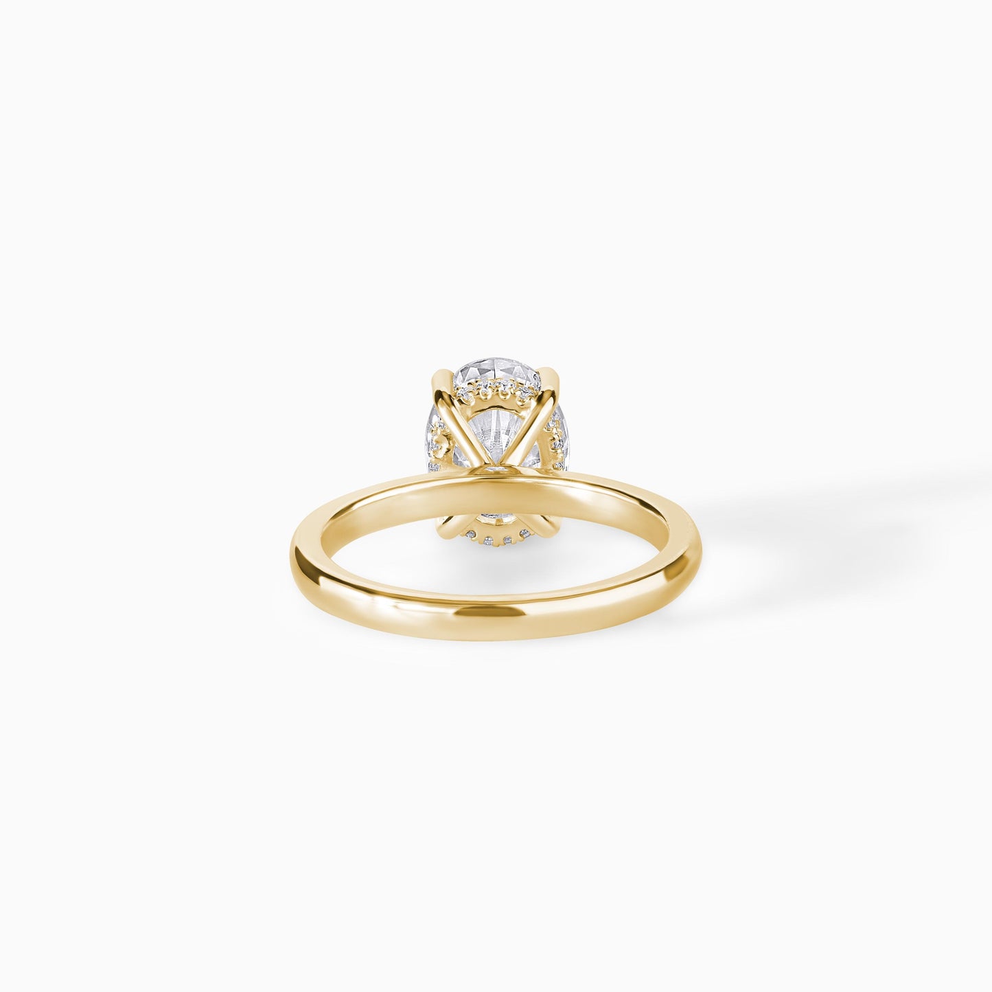 Oval Moissanite Ring in Sterling Silver - Elegant Engagement Ring and Alternative Anniversary Gift Idea.