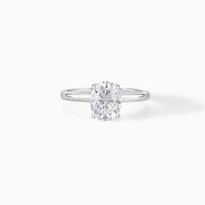 Oval Cut Moissanite Engagement Ring