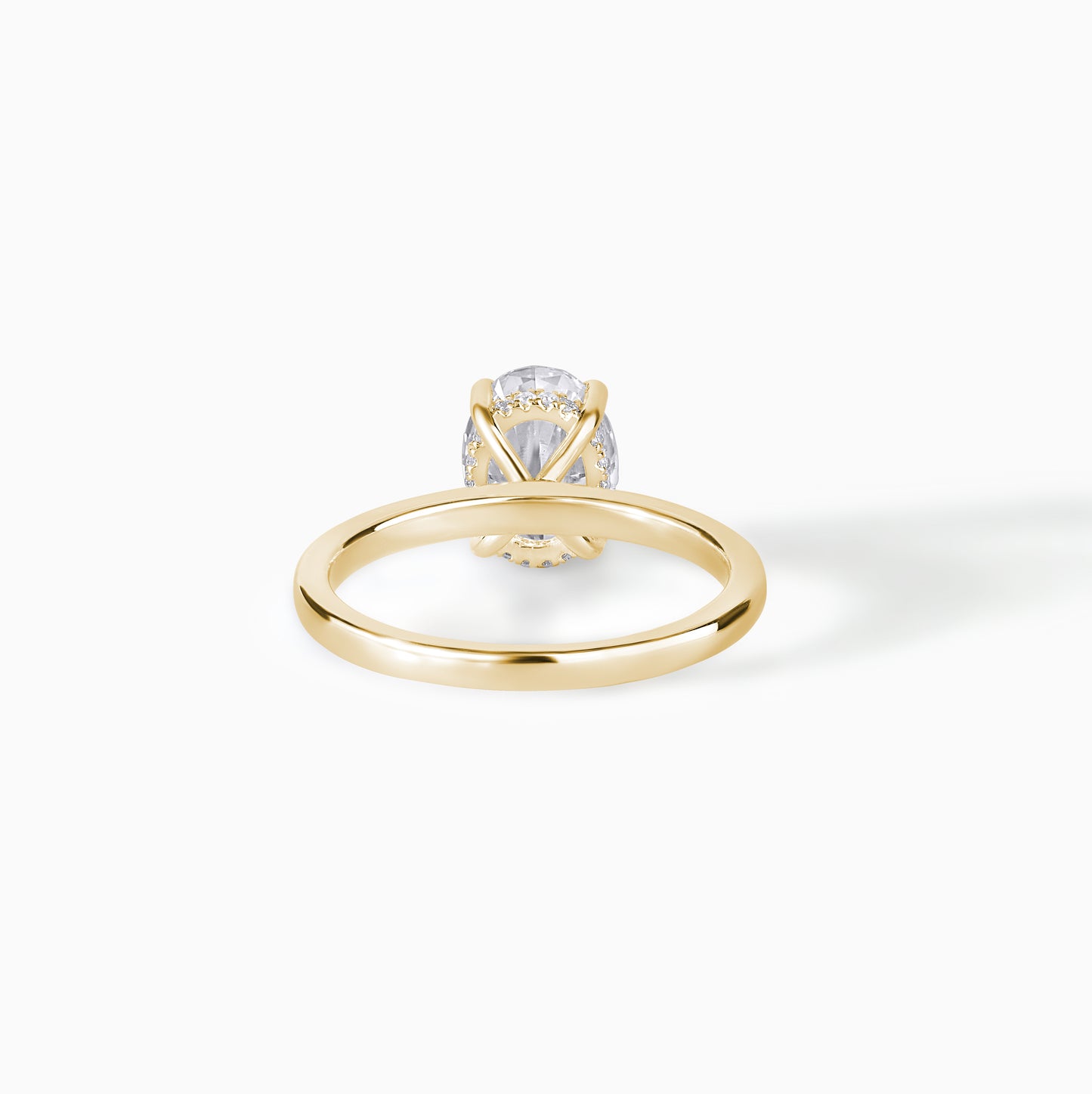Oval Cut Moissanite Engagement Ring