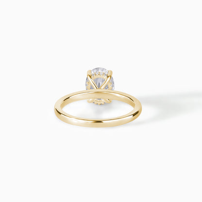 Oval Cut Moissanite Engagement Ring