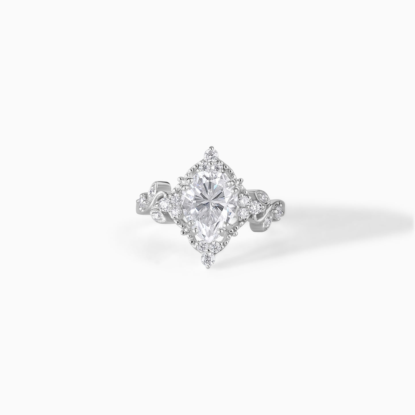 9*7 Pear Halo Engagement Ring