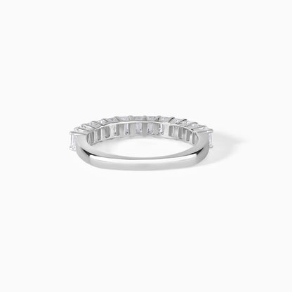 Emerald Moissanite Eternity Wedding Band