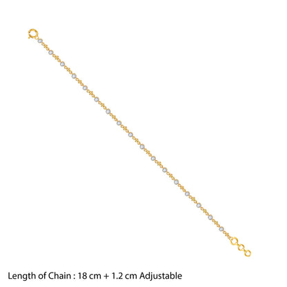 Celestial Diamond Bracelet in Luxe Gold Finish