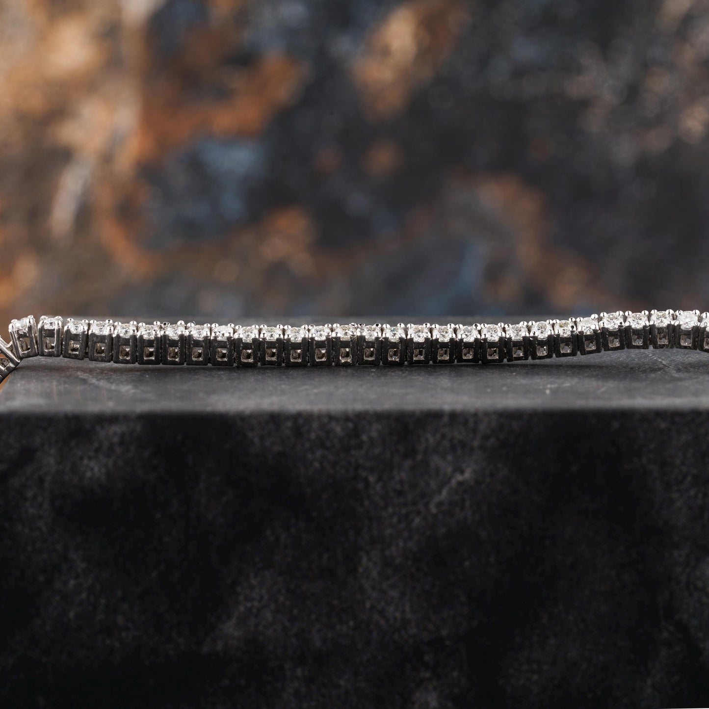 Moissanite Tennis Bracelet Sterling Silver Wedding Jewelry Elegant Accessory Bridal Piece Anniversary Gift Diamond Alternative Luxury Wrist