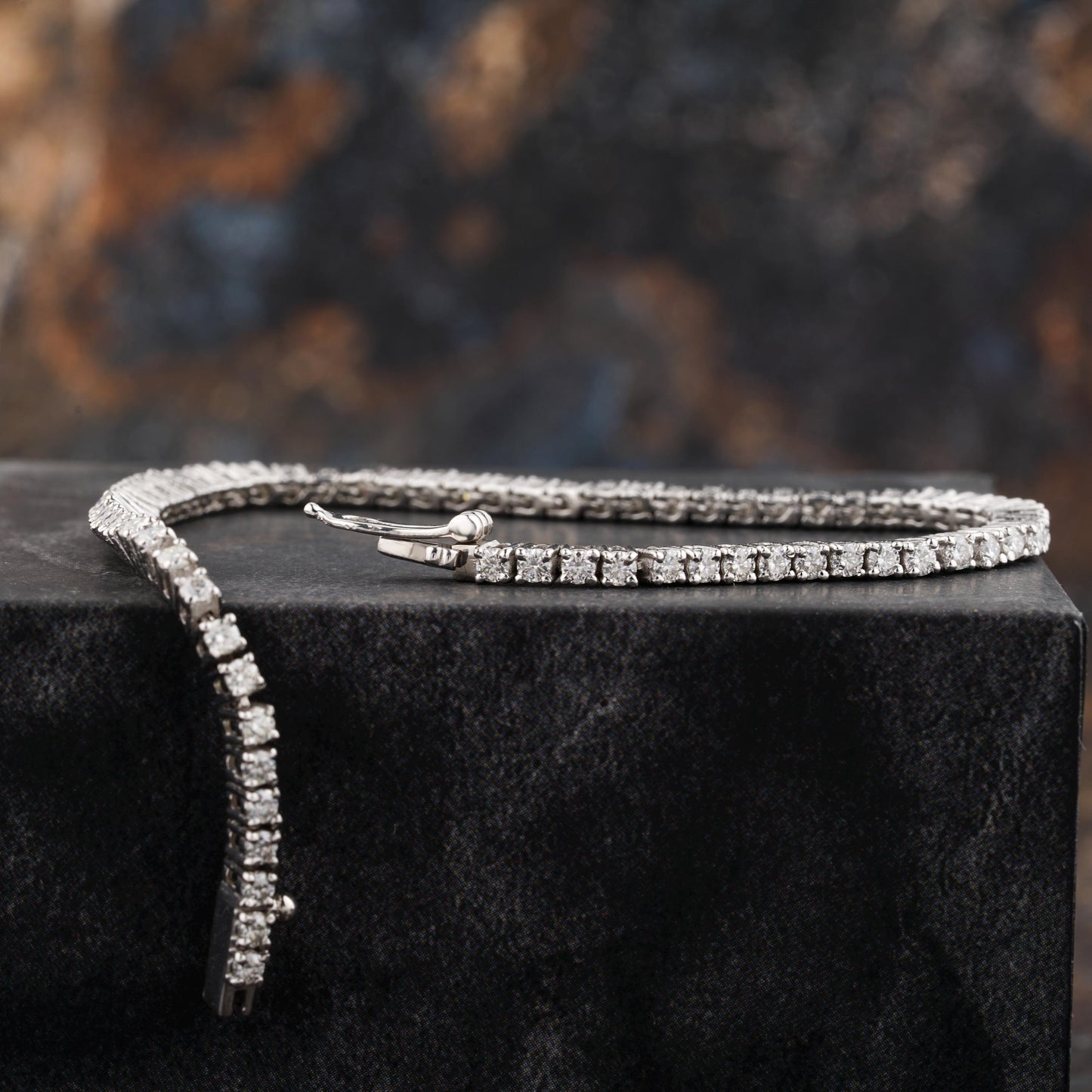 Moissanite Tennis Bracelet Sterling Silver Wedding Jewelry Elegant Accessory Bridal Piece Anniversary Gift Diamond Alternative Luxury Wrist