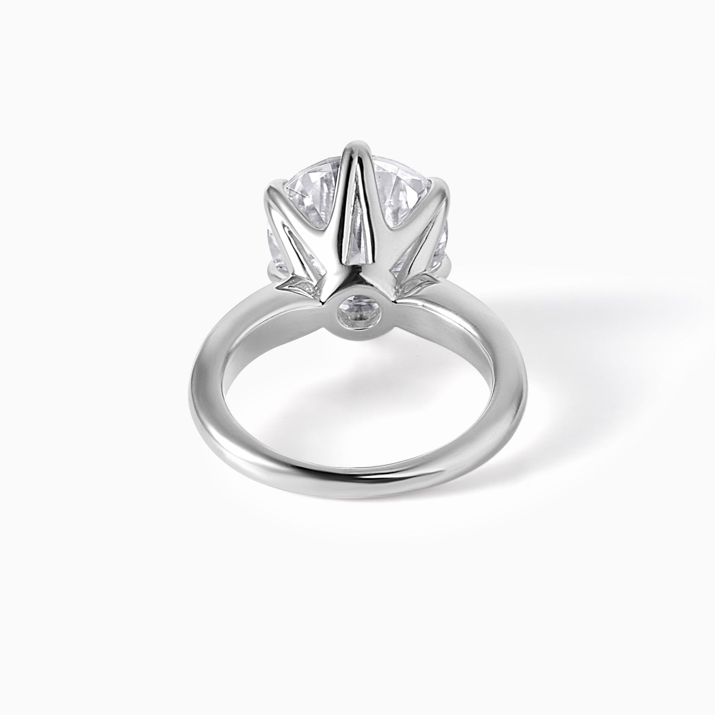 Elegant Round Cut Solitaire Engagement Ring 925 Sterling Silver Promise Ring Classic Minimalist Jewelry Gift for Her Wedding Anniversary Set