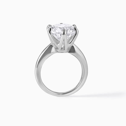 Elegant Round Cut Solitaire Engagement Ring 925 Sterling Silver Promise Ring Classic Minimalist Jewelry Gift for Her Wedding Anniversary Set
