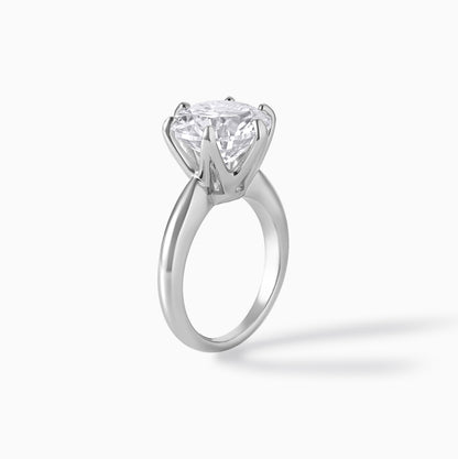 Elegant Round Cut Solitaire Engagement Ring 925 Sterling Silver Promise Ring Classic Minimalist Jewelry Gift for Her Wedding Anniversary Set