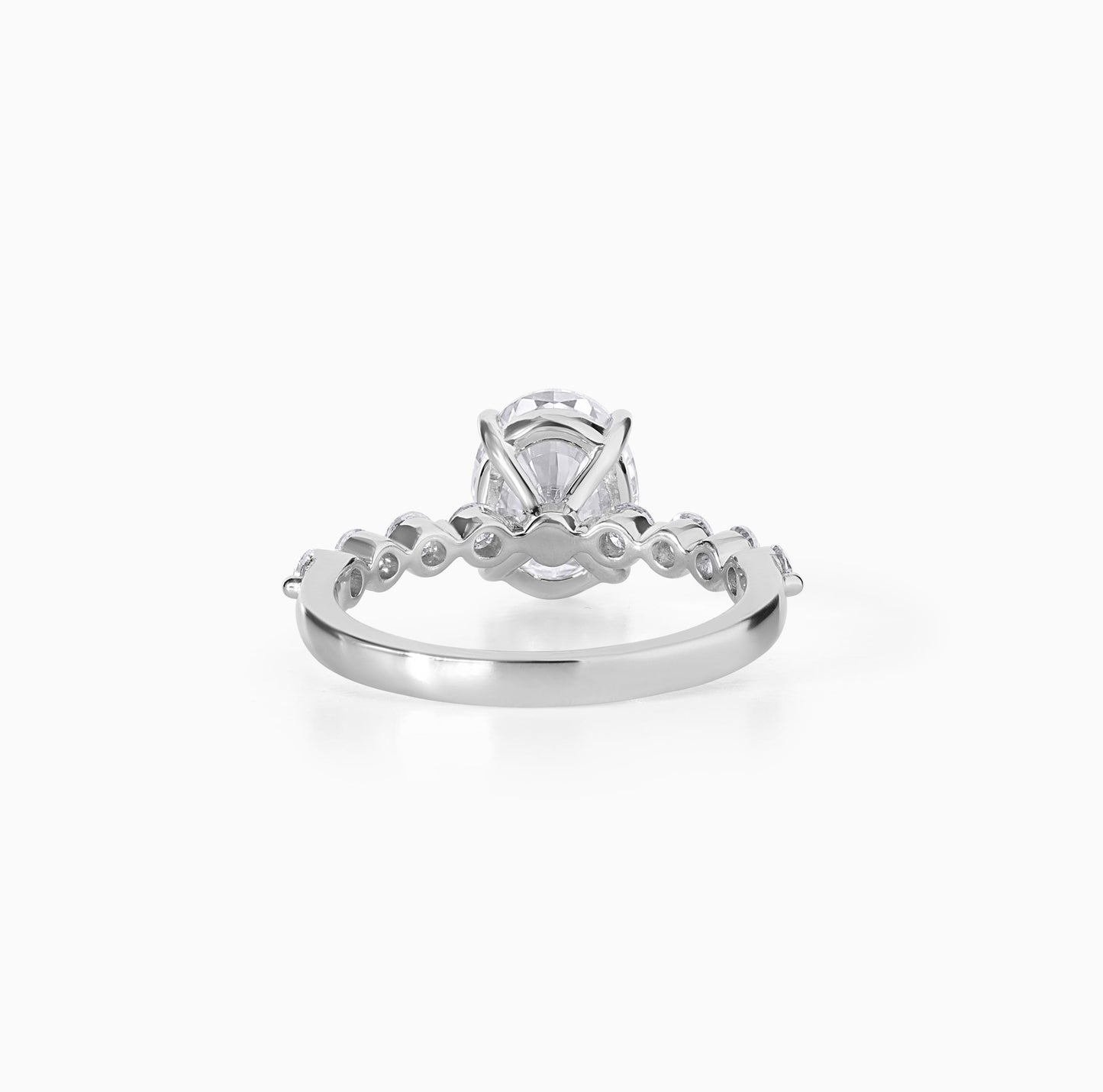 Oval Cut Moissanite Engagement Ring