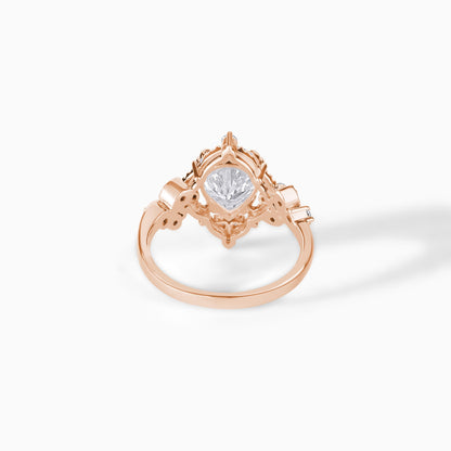 9*7 Pear Halo Engagement Ring