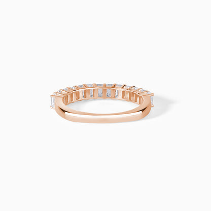 Emerald Moissanite Eternity Wedding Band
