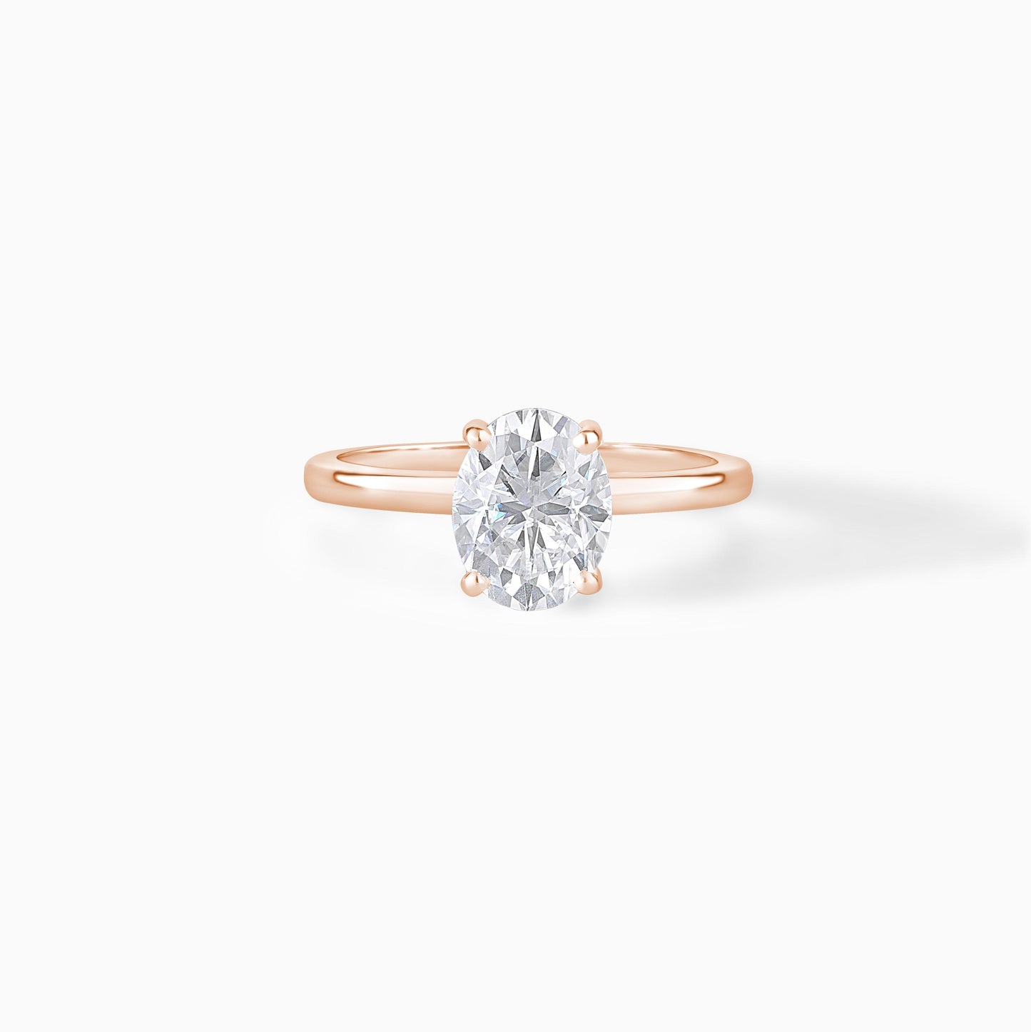 Oval Cut Moissanite Engagement Ring