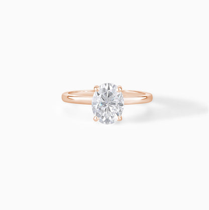 Oval Cut Moissanite Engagement Ring