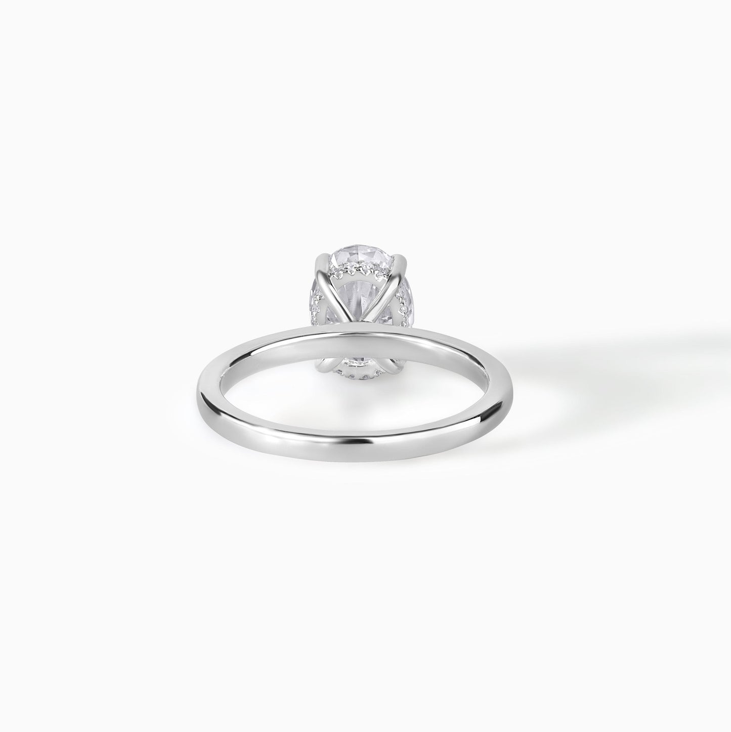 Oval Cut Moissanite Engagement Ring