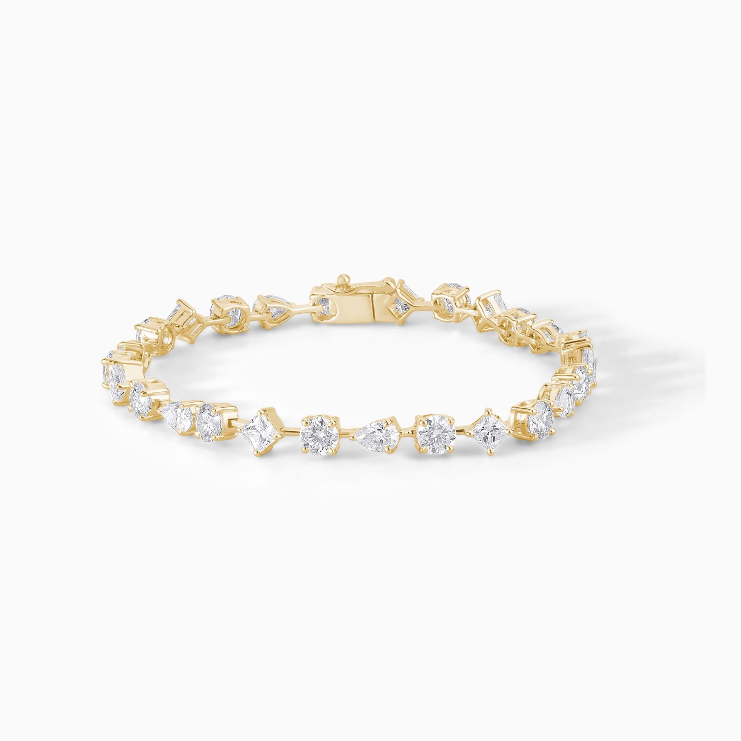 Platinum Tennis Bracelet Lab Grown Diamond Alternative Ethical Jewelry Anniversary Gift Wedding Day Formal Accessory Elegant Luxury Princess