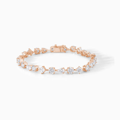 Platinum Tennis Bracelet Lab Grown Diamond Alternative Ethical Jewelry Anniversary Gift Wedding Day Formal Accessory Elegant Luxury Princess