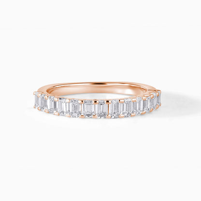 Emerald Cut Eternity Band, Full Eternity Ring, Baguette Diamond Band, Wedding Band for Women, Anniversary Gift, Minimalist Stackable Ring
