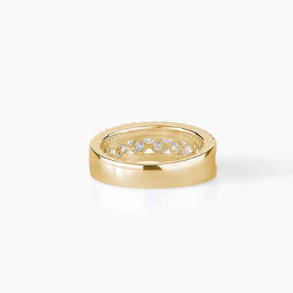 Sterling Silver Moissanite Eternity Band: Diamond Alternative Wedding Ring