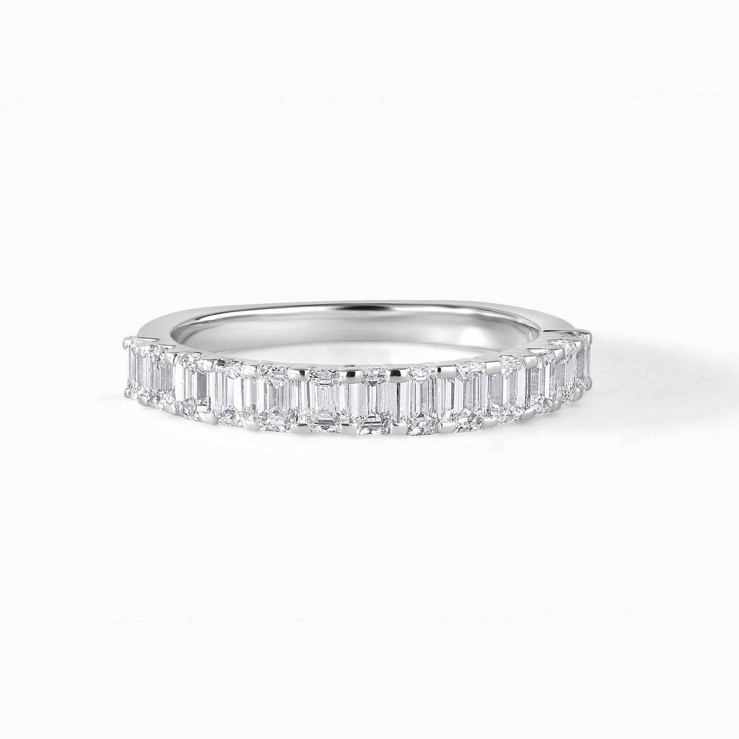 Emerald Cut Eternity Band, Full Eternity Ring, Baguette Diamond Band, Wedding Band for Women, Anniversary Gift, Minimalist Stackable Ring