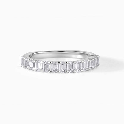 Emerald Cut Eternity Band, Full Eternity Ring, Baguette Diamond Band, Wedding Band for Women, Anniversary Gift, Minimalist Stackable Ring