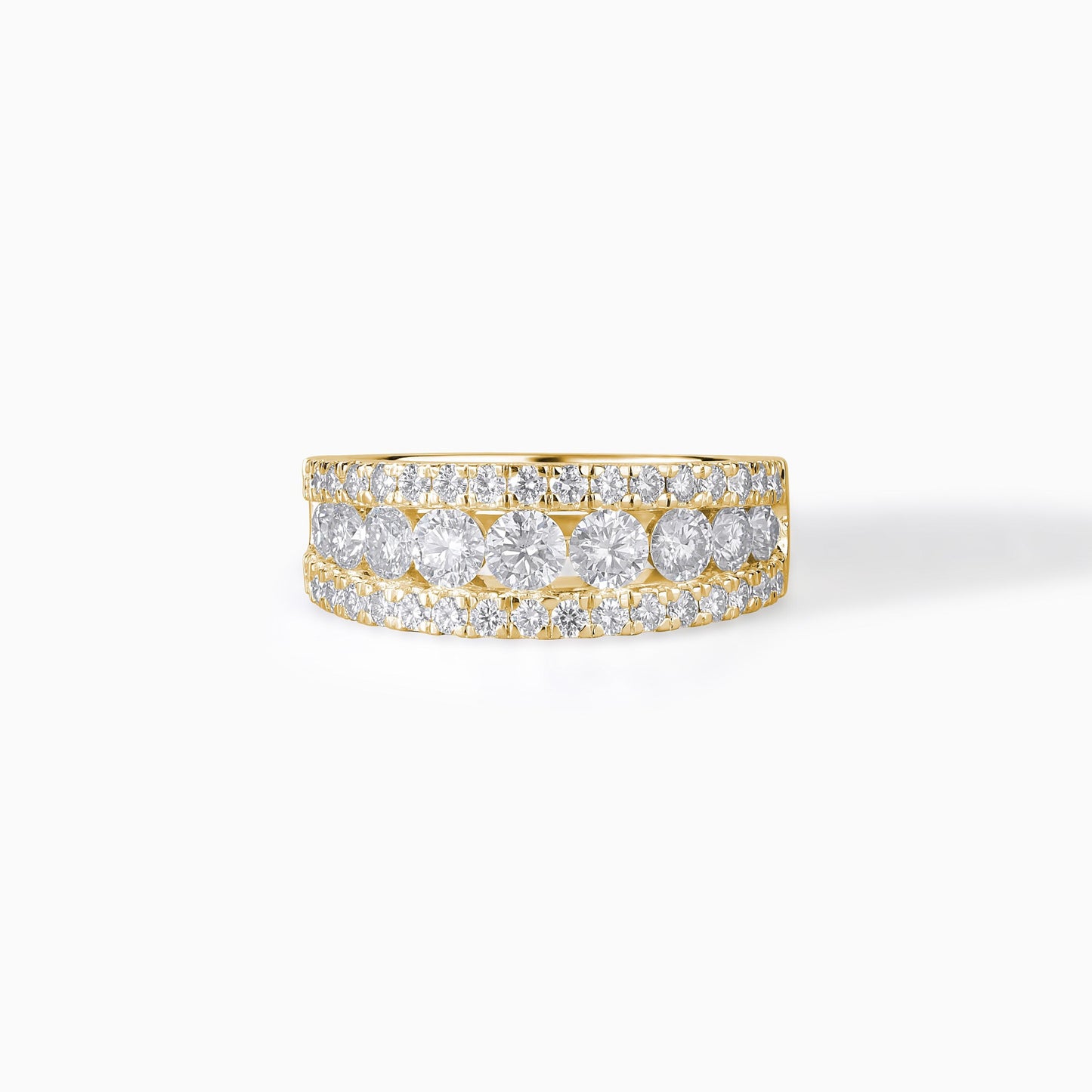 Sterling Silver Moissanite Eternity Band: Diamond Alternative Wedding Ring