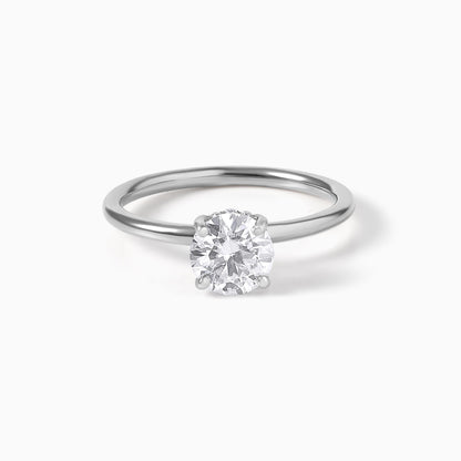 Moissanite Engagement Ring Sterling Silver Round Cut Stone Diamond Alternative Bridal Jewelry Wedding Band Anniversary Gift Elegant Design