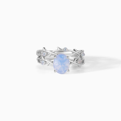 Moonstone Engagement Ring Set