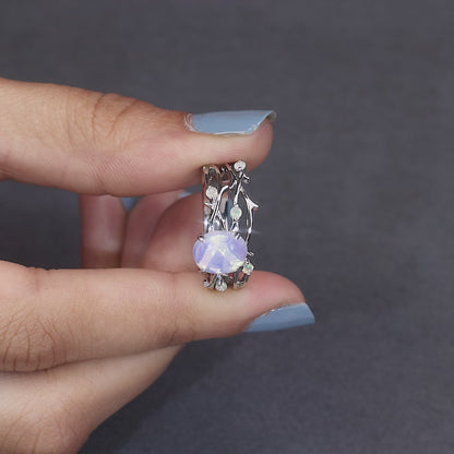 Moonstone Engagement Ring Set