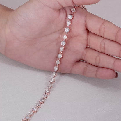 Moissanite Tennis Bracelet: Sterling Silver, Diamond Alternative, Bridal Jewelry